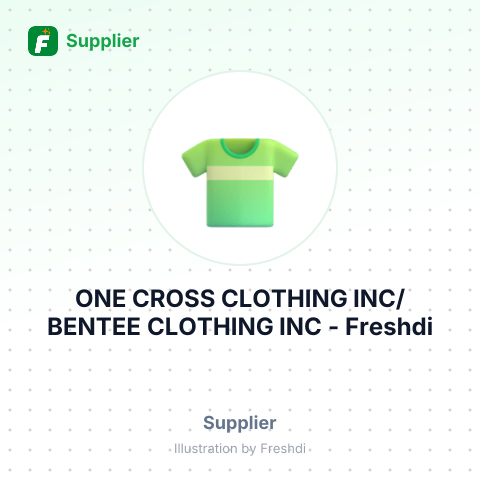 ONE CROSS CLOTHING INC/BENTEE CLOTHING INC – summary card, no photo uploaded yet