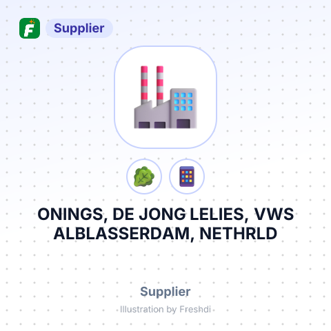 ONINGS, DE JONG LELIES, VWS ALBLASSERDAM, NETHRLD – summary card, no photo uploaded yet