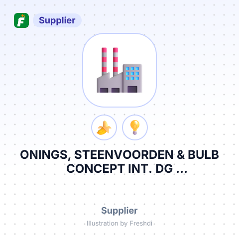 ONINGS, STEENVOORDEN & BULB CONCEPT INT. DG ALBLASSERDAM, NTH – summary card, no photo uploaded yet