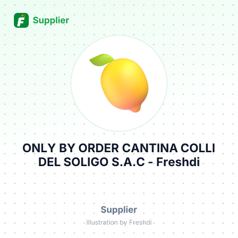 ONLY BY ORDER CANTINA COLLI DEL SOLIGO S.A.C – summary card, no photo uploaded yet