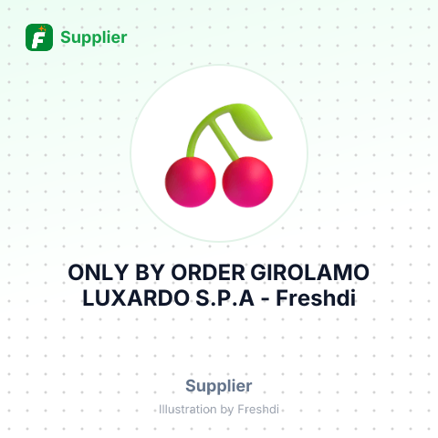 ONLY BY ORDER GIROLAMO LUXARDO S.P.A – summary card, no photo uploaded yet
