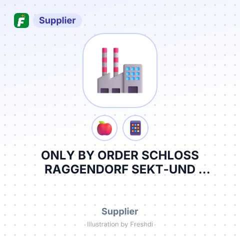 ONLY BY ORDER SCHLOSS RAGGENDORF SEKT-UND WEINHANDEL GMBH – summary card, no photo uploaded yet