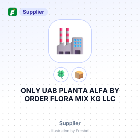 ONLY UAB PLANTA ALFA BY ORDER FLORA MIX KG LLC – summary card, no photo uploaded yet
