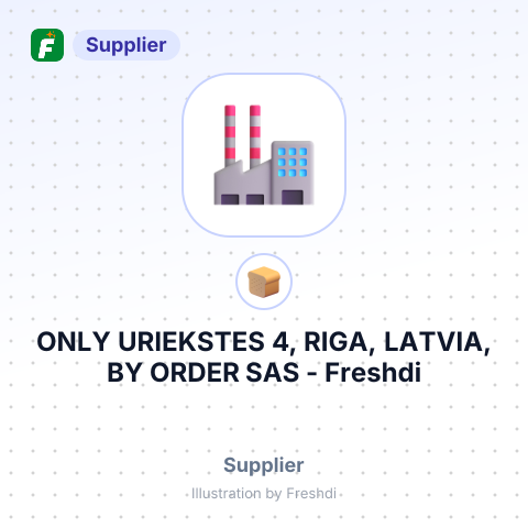ONLY URIEKSTES 4, RIGA, LATVIA, BY ORDER SAS – summary card, no photo uploaded yet