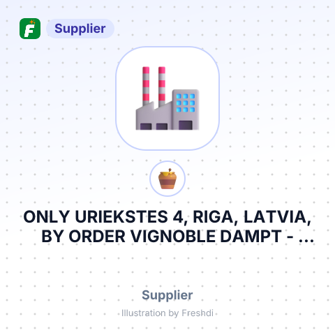 ONLY URIEKSTES 4, RIGA, LATVIA, BY ORDER VIGNOBLE DAMPT – summary card, no photo uploaded yet