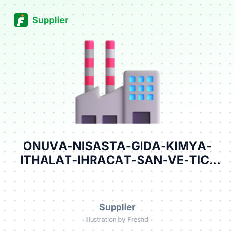 ONUVA NISASTA GIDA KIMYA ITHALAT IHRACAT SAN. VE TIC. LTD – summary card, no photo uploaded yet