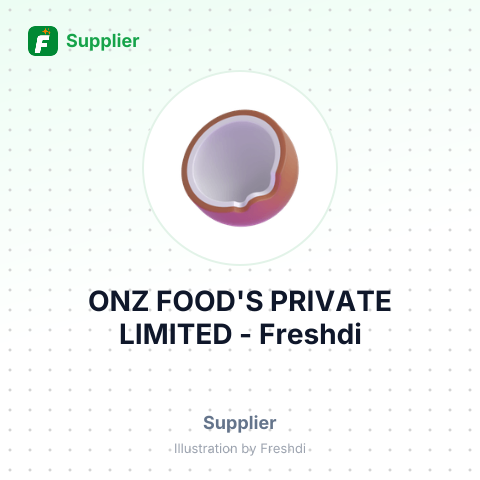 ONZ FOOD'S PRIVATE LIMITED – summary card, no photo uploaded yet