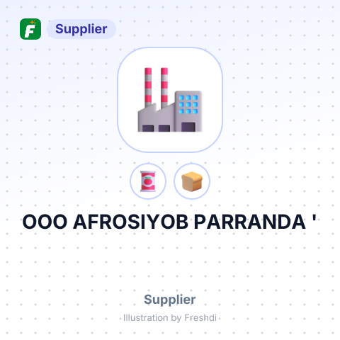 OOO AFROSIYOB PARRANDA ' – summary card, no photo uploaded yet