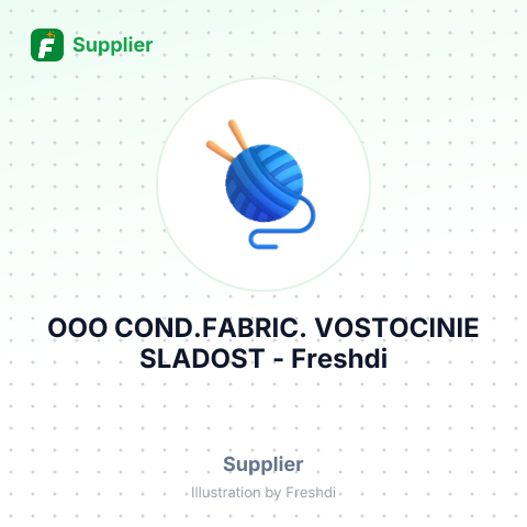 OOO COND.FABRIC. VOSTOCINIE SLADOST – summary card, no photo uploaded yet