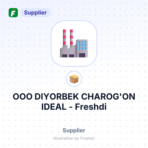 OOO DIYORBEK CHAROG'ON IDEAL – summary card, no photo uploaded yet