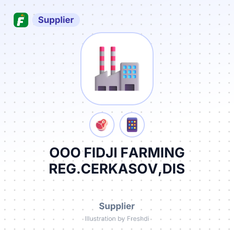 OOO FIDJI FARMING REG.CERKASOV,DIS – summary card, no photo uploaded yet