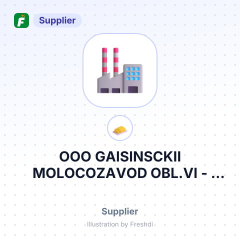 OOO GAISINSCKII MOLOCOZAVOD OBL.VI – summary card, no photo uploaded yet