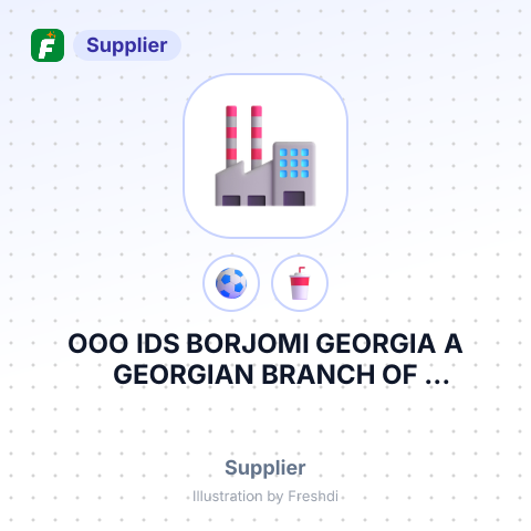 OOO IDS BORJOMI GEORGIA A GEORGIAN BRANCH OF IDSBORJOMI BEVERAGES CO. N.V – summary card, no photo uploaded yet