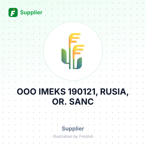 OOO IMEKS 190121, RUSIA, OR. SANC – summary card, no photo uploaded yet