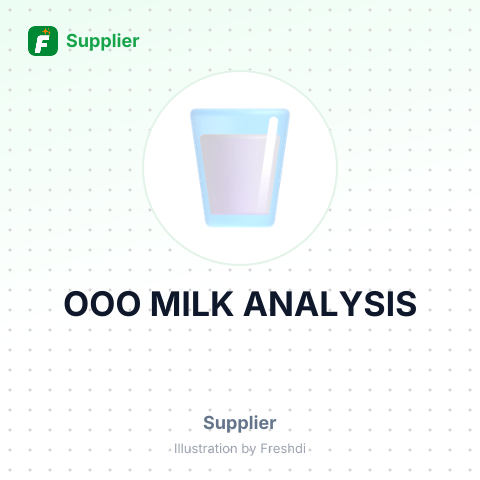 OOO MILK ANALYSIS – summary card, no photo uploaded yet
