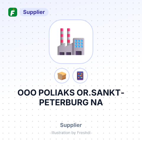 OOO POLIAKS OR.SANKT-PETERBURG NA – summary card, no photo uploaded yet