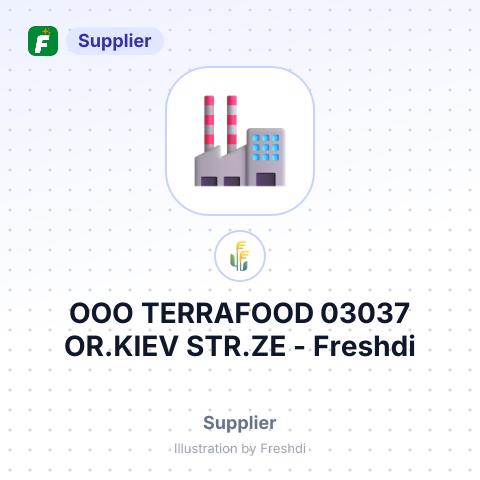 OOO TERRAFOOD 03037 OR.KIEV STR.ZE – summary card, no photo uploaded yet