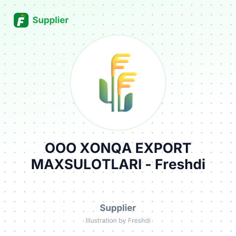 OOO XONQA EXPORT MAXSULOTLARI – summary card, no photo uploaded yet