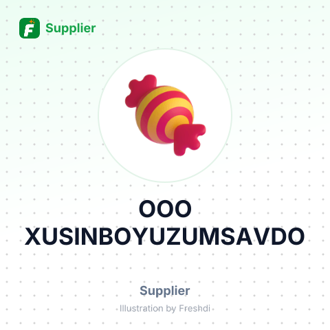 OOO XUSINBOYUZUMSAVDO – summary card, no photo uploaded yet