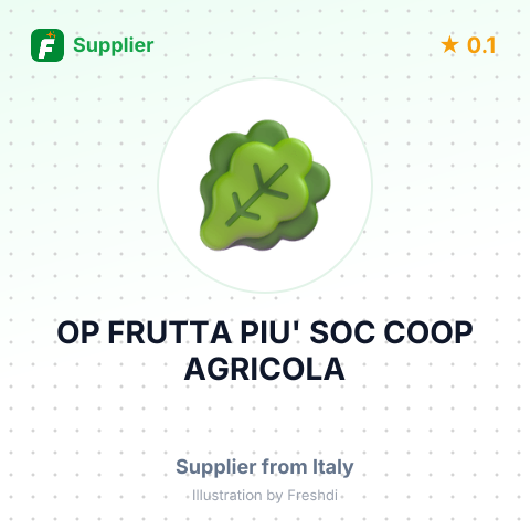 OP FRUTTA PIU' SOC COOP AGRICOLA – summary card, no photo uploaded yet