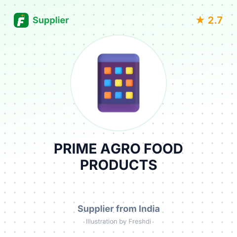 PRIME AGRO FOOD PRODUCTS – summary card, no photo uploaded yet