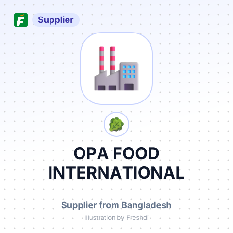 OPA FOOD INTERNATIONAL – summary card, no photo uploaded yet