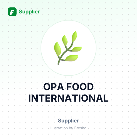 OPA FOOD INTERNATIONAL – summary card, no photo uploaded yet