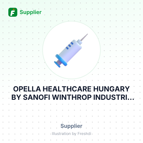 OPELLA HEALTHCARE HUNGARY BY SANOFI WINTHROP INDUSTRIE S.A – summary card, no photo uploaded yet