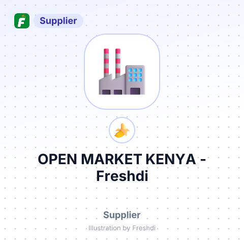OPEN MARKET KENYA – summary card, no photo uploaded yet