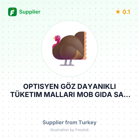 OPTISYEN GÖZ DAYANIKLI TÜKETIM MALLARI MOB GIDA SAN TIC LTD S – summary card, no photo uploaded yet