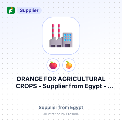 ORANGE FOR AGRICULTURAL CROPS – summary card, no photo uploaded yet