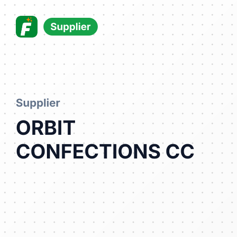 ORBIT CONFECTIONS CC – summary card, no photo uploaded yet