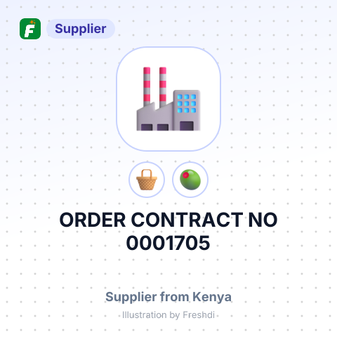 ORDER CONTRACT NO 0001705 – summary card, no photo uploaded yet