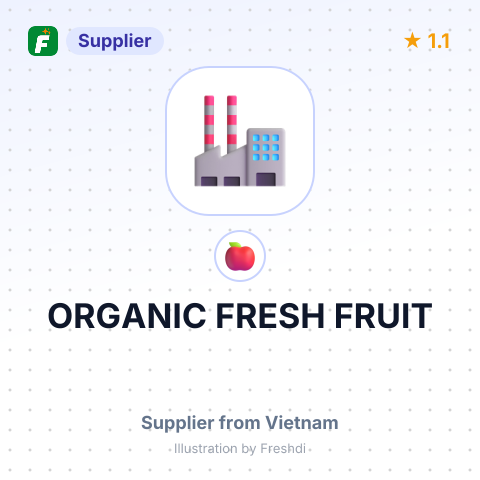 ORGANIC FRESH FRUIT – summary card, no photo uploaded yet