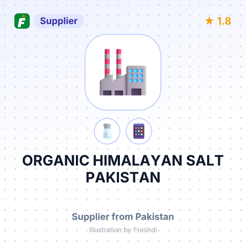 ORGANIC HIMALAYAN SALT PAKISTAN – summary card, no photo uploaded yet