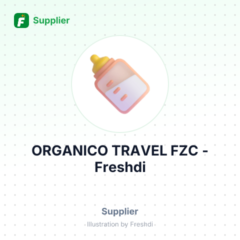 ORGANICO TRAVEL FZC – summary card, no photo uploaded yet