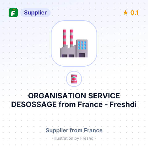 ORGANISATION SERVICE DESOSSAGE – summary card, no photo uploaded yet