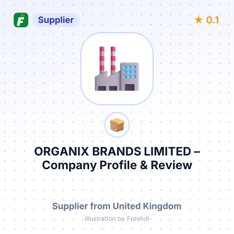 ORGANIX BRANDS LIMITED – summary card, no photo uploaded yet