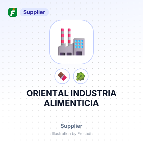ORIENTAL INDUSTRIA ALIMENTICIA – summary card, no photo uploaded yet