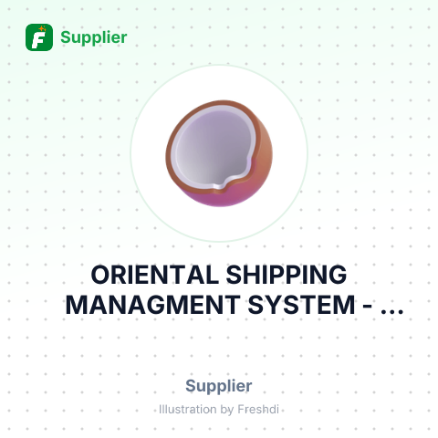 ORIENTAL SHIPPING MANAGMENT SYSTEM – summary card, no photo uploaded yet