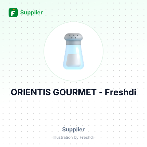 ORIENTIS GOURMET – summary card, no photo uploaded yet