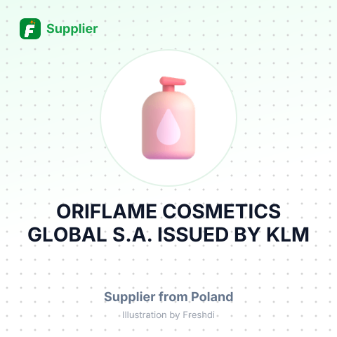 ORIFLAME COSMETICS GLOBAL S.A. ISSUED BY KLM – summary card, no photo uploaded yet
