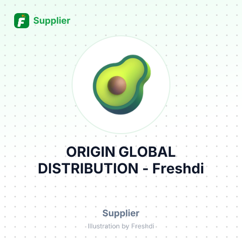 ORIGIN GLOBAL DISTRIBUTION – summary card, no photo uploaded yet