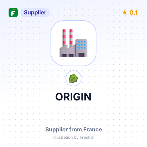 ORIGIN – summary card, no photo uploaded yet