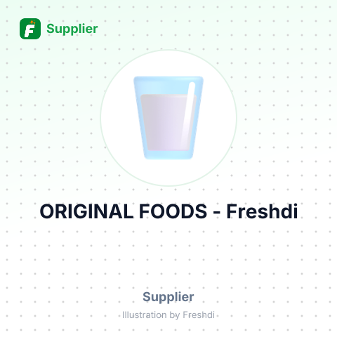 ORIGINAL FOODS – summary card, no photo uploaded yet