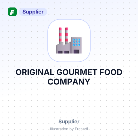 ORIGINAL GOURMET FOOD COMPANY – summary card, no photo uploaded yet