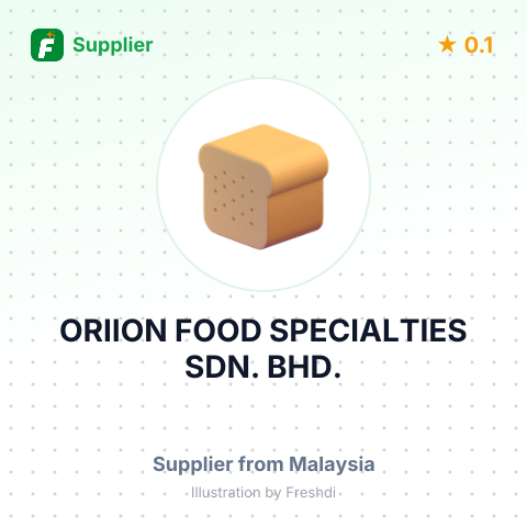 ORIION FOOD SPECIALTIES SDN. BHD. – summary card, no photo uploaded yet