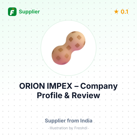 ORION IMPEX – summary card, no photo uploaded yet