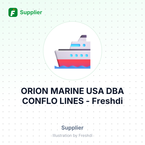 ORION MARINE USA DBA CONFLO LINES – summary card, no photo uploaded yet