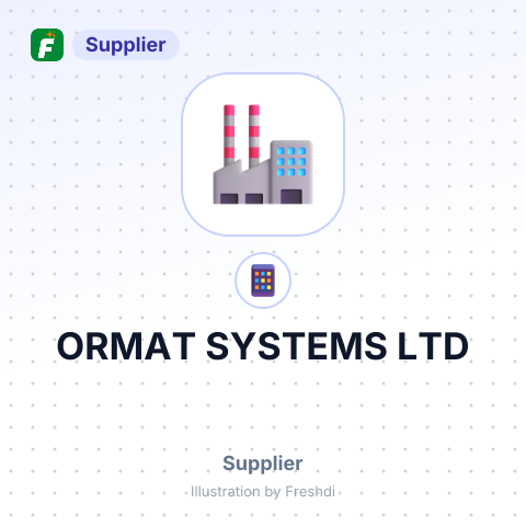 ORMAT SYSTEMS LTD – summary card, no photo uploaded yet